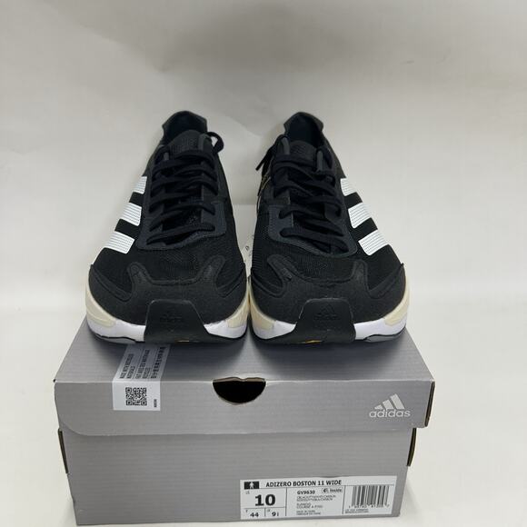 Adidas Adizero Boston 11 Wide Running Shoes “Black White”